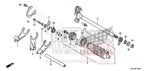 SCHALTTROMMEL (NC750S/SA) NC750SAE de 2014